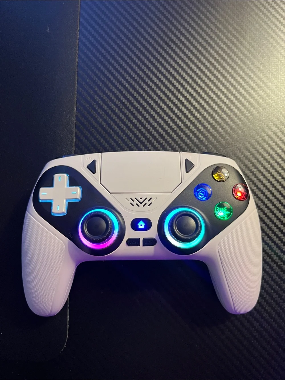 White LED RGB Wireless Gaming Controller